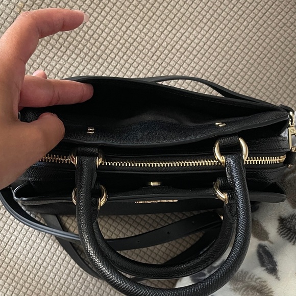 Coach Black Leather Satchel - Picture 7 of 8